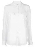 Equipment Signature slim-fit silk shirt - White