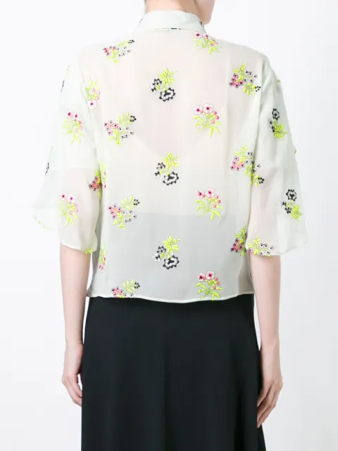 MARCO DE VINCENZO FLORAL EMBROIDERY SHIRT