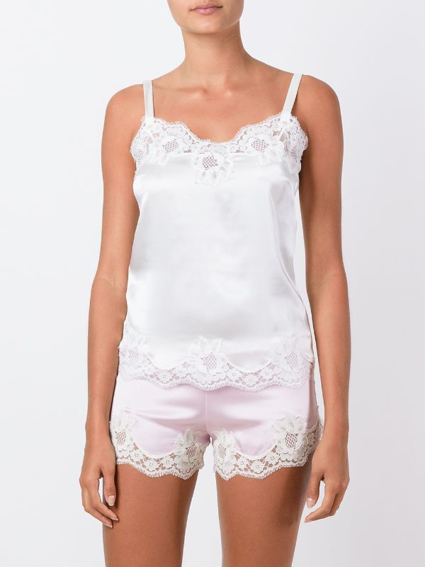 Dolce & Gabbana lace-trim Cami Top - Farfetch