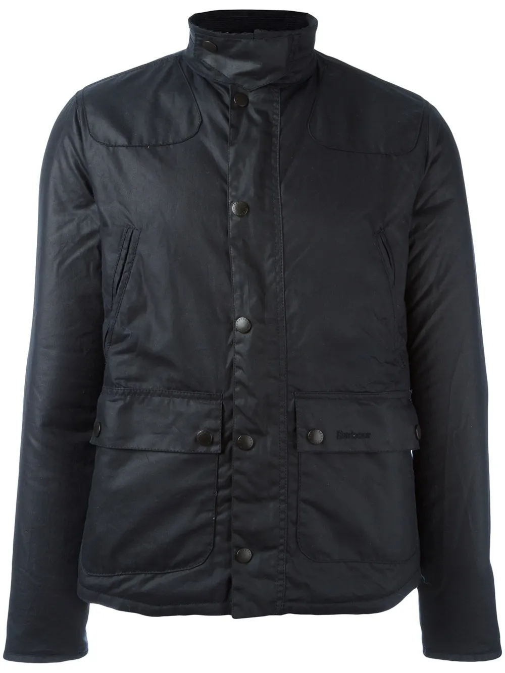 Barbour Men's Reelin Waxed Cotton Jacket In Black