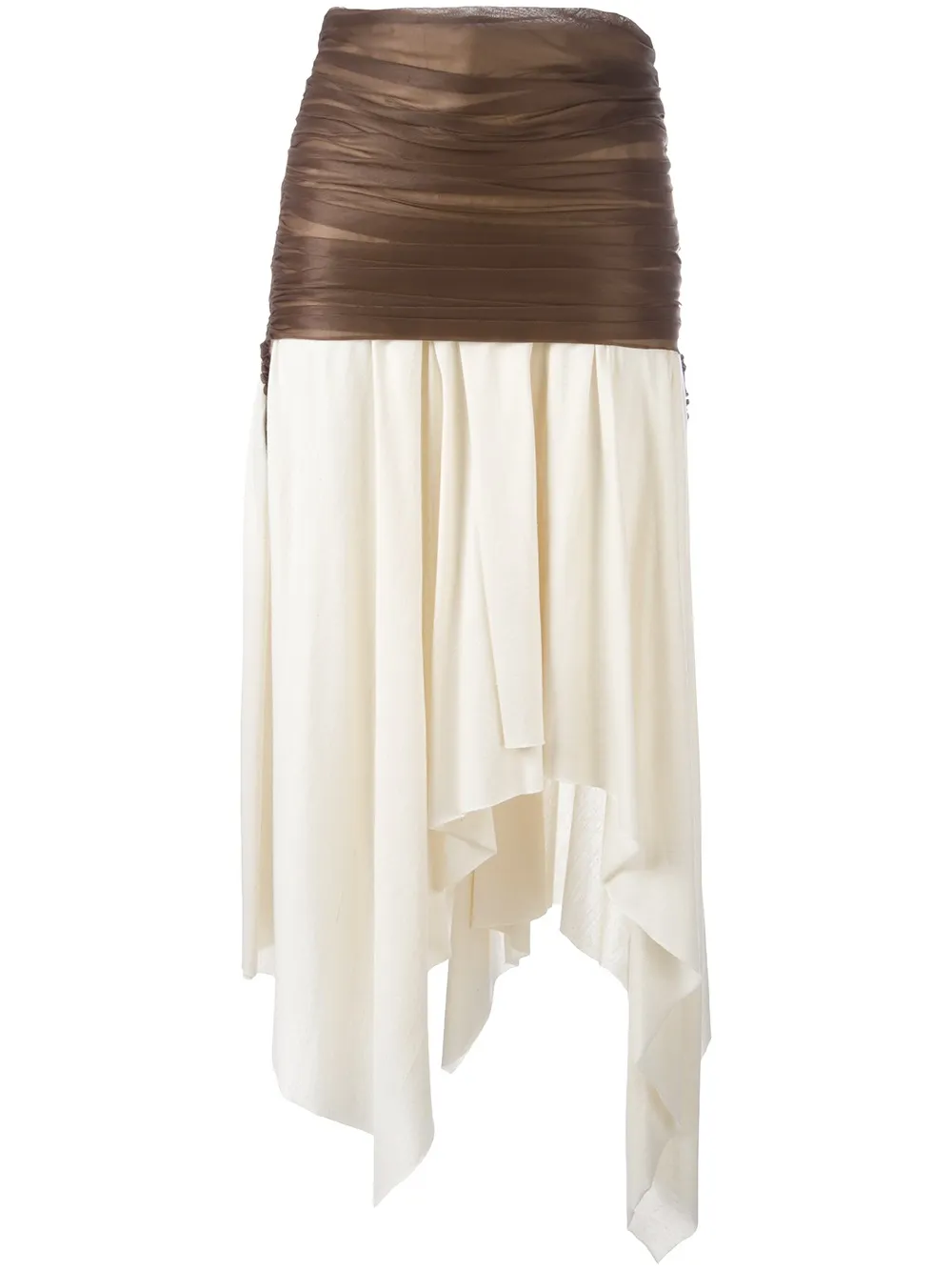 LOEWE asymmetric skirt Beige