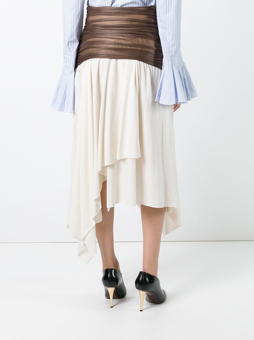 LOEWE asymmetric skirt Beige