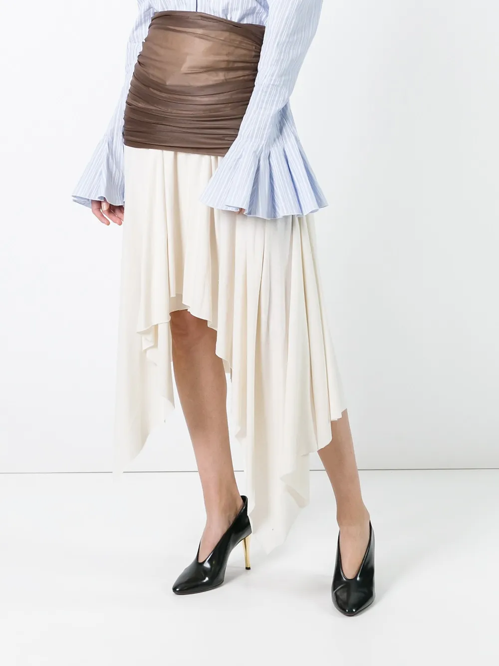 LOEWE asymmetric skirt Beige