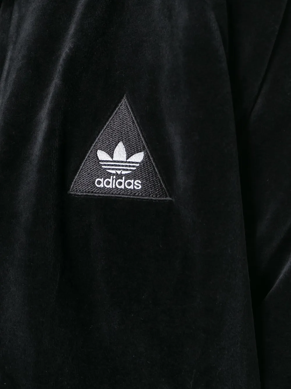 adidas 'HU SST' velour track jacket Zwart