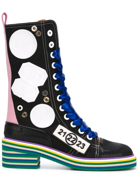 maison margiela lace up boots