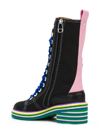 maison margiela lace up boots