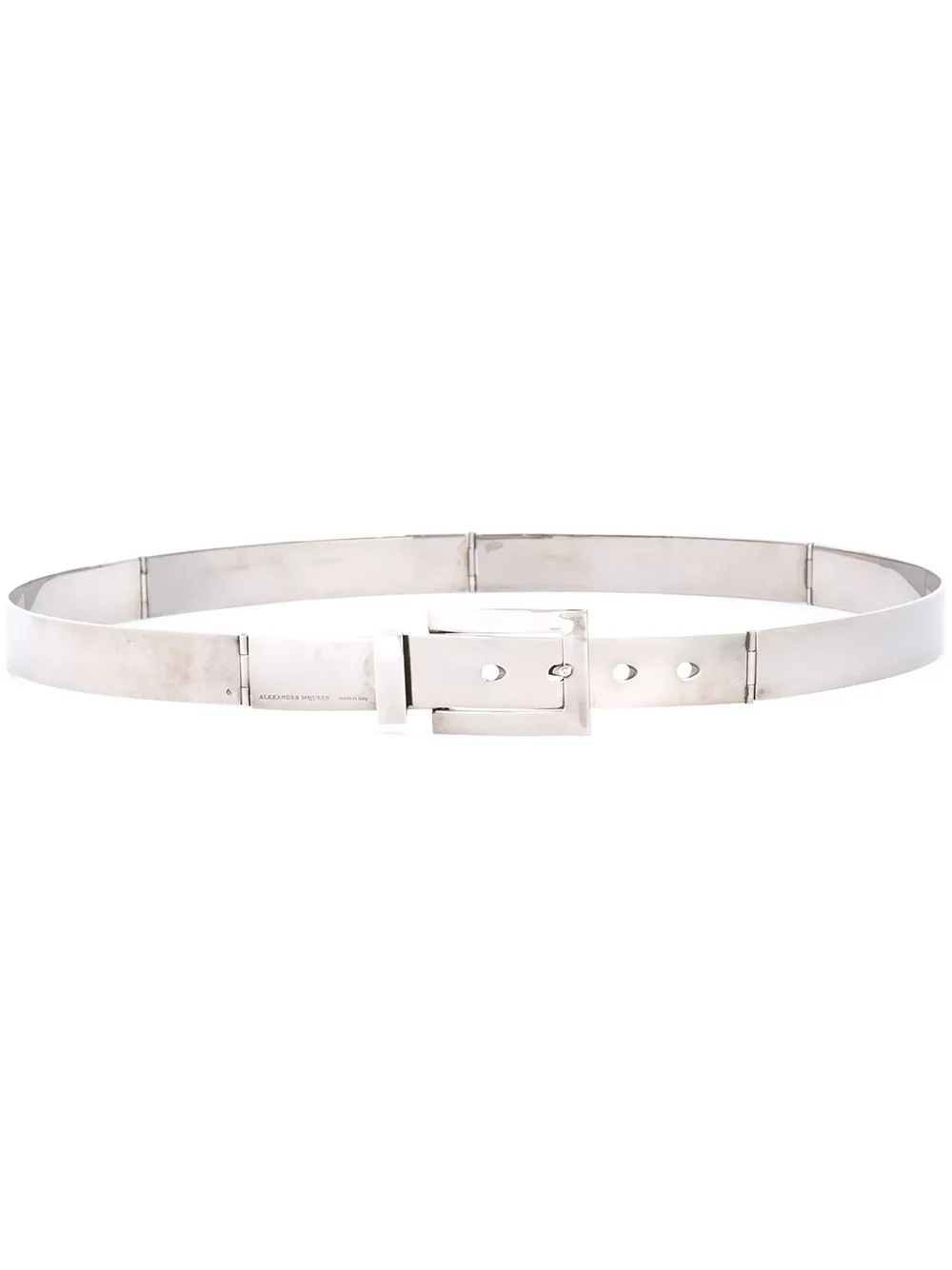 Alexander McQueen brass belt Metallic