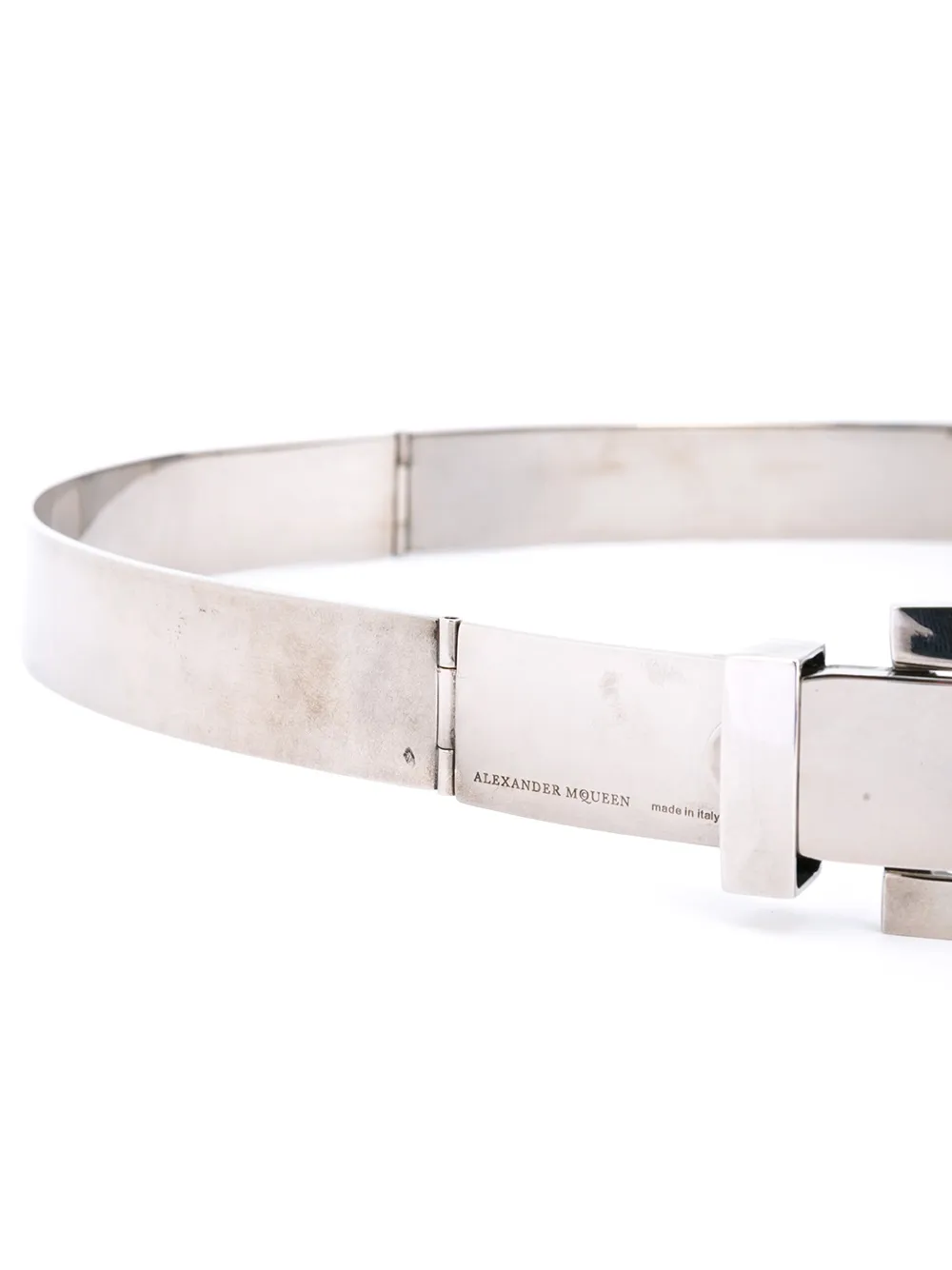 Alexander McQueen brass belt - Metallic