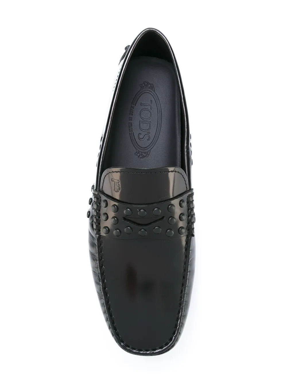 Tod's studded loafers Zwart