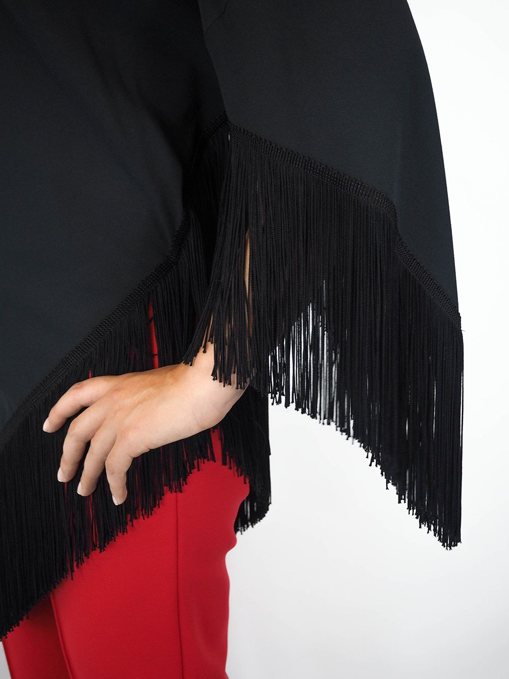 Balenciaga FOULARD FRINGE TOP Women