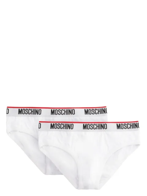 Moschino logo-strap briefs (pack of two)