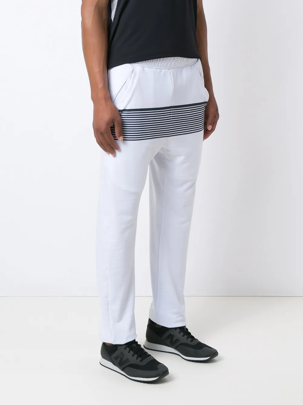 Amir Slama striped track trousers Wit