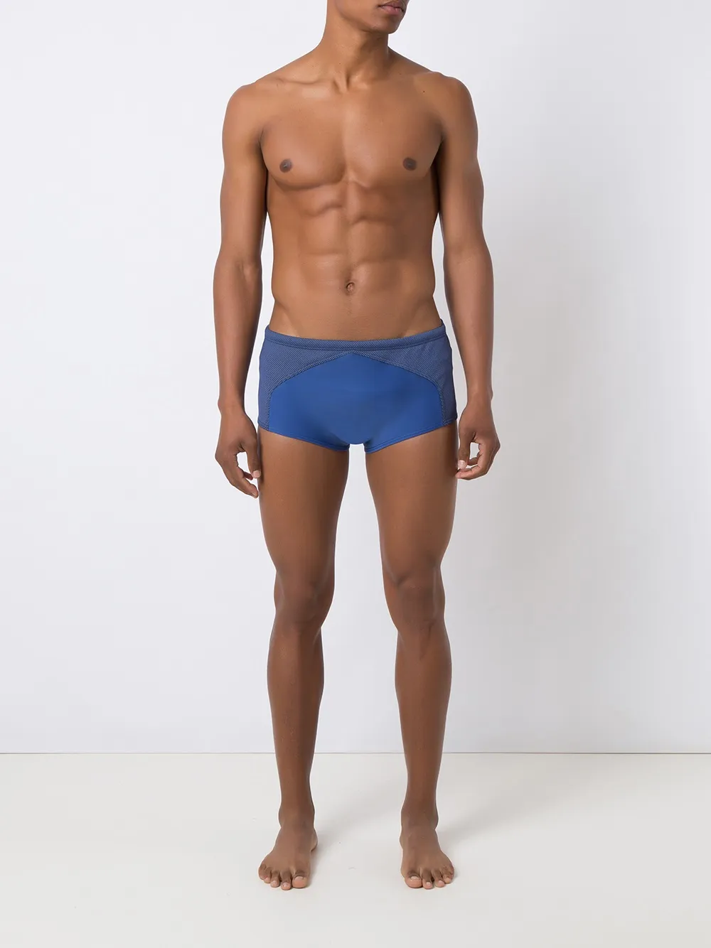 Amir Slama panelled trunks Blauw