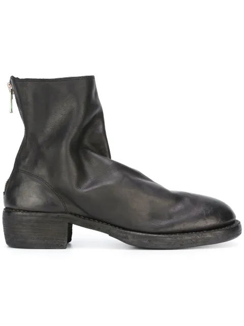 GUIDI back zip-up ankle boots