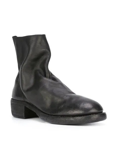 GUIDI back zip-up ankle boots