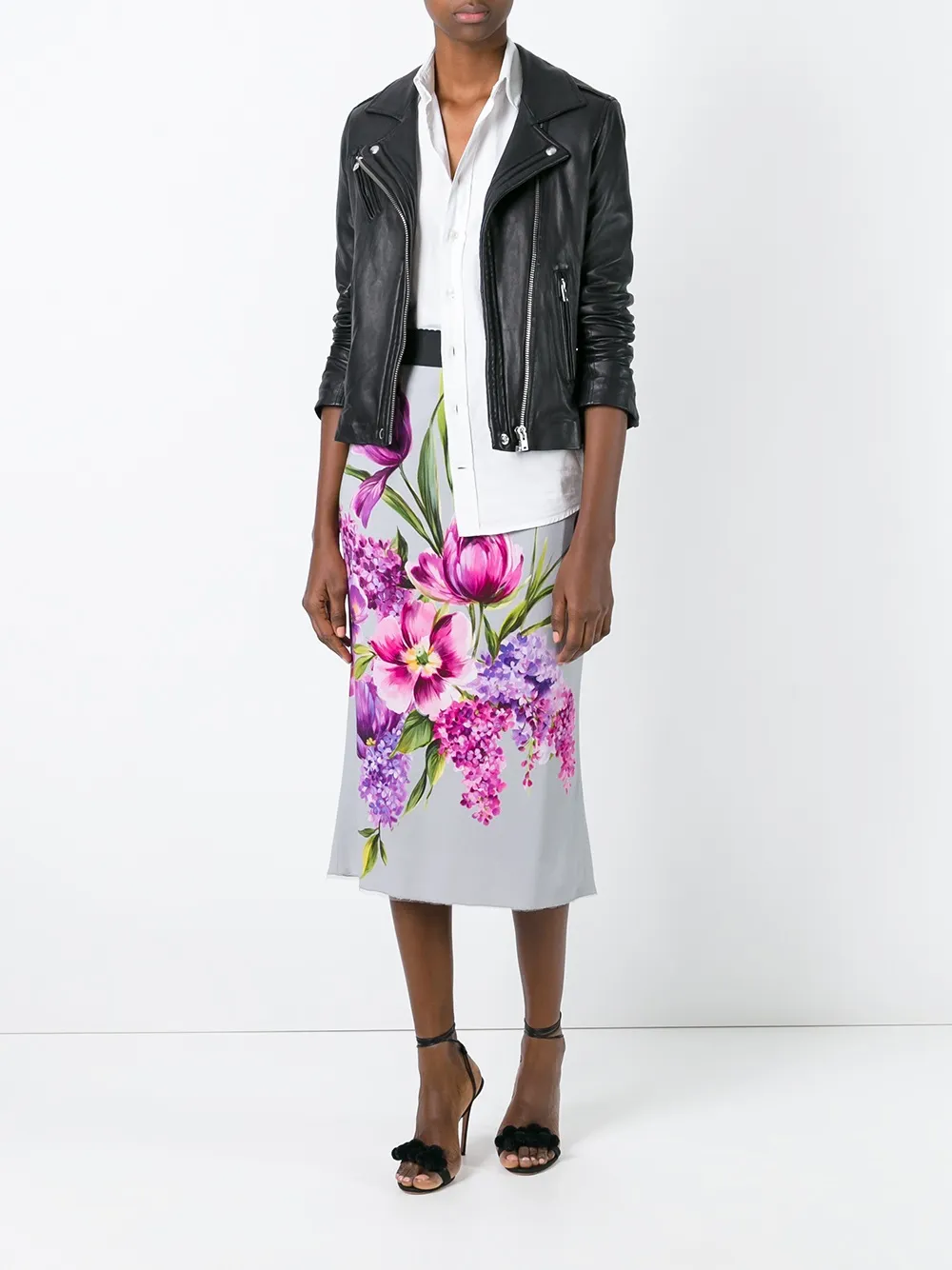 郁金香印花半身裙