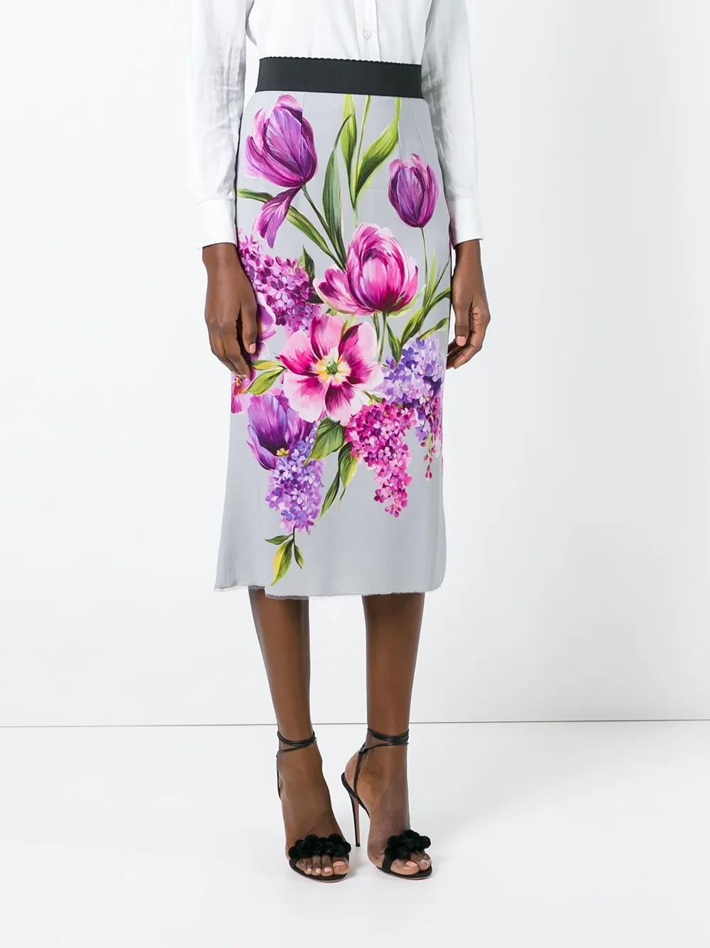 郁金香印花半身裙