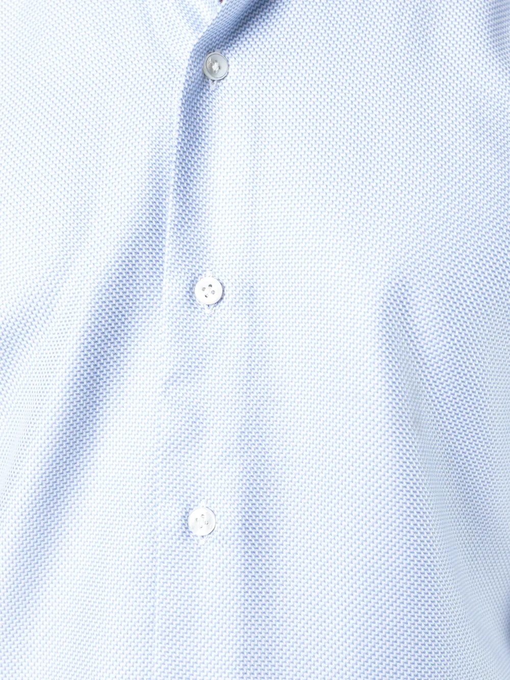 Barba Napoli Textured Shirt In Blue