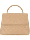 CHANEL Pre-Owned CC quilted hand bag - Brown