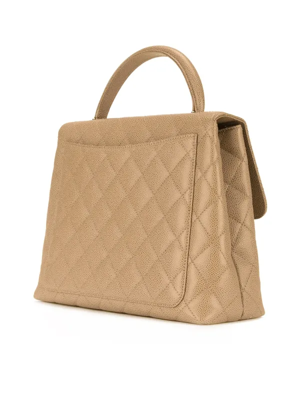 CHANEL ハンドバッグ ブラウン キルティング CHANEL Pre-Owned CC キルティングハンドバッグ | ブラウン | FARFETCH JP