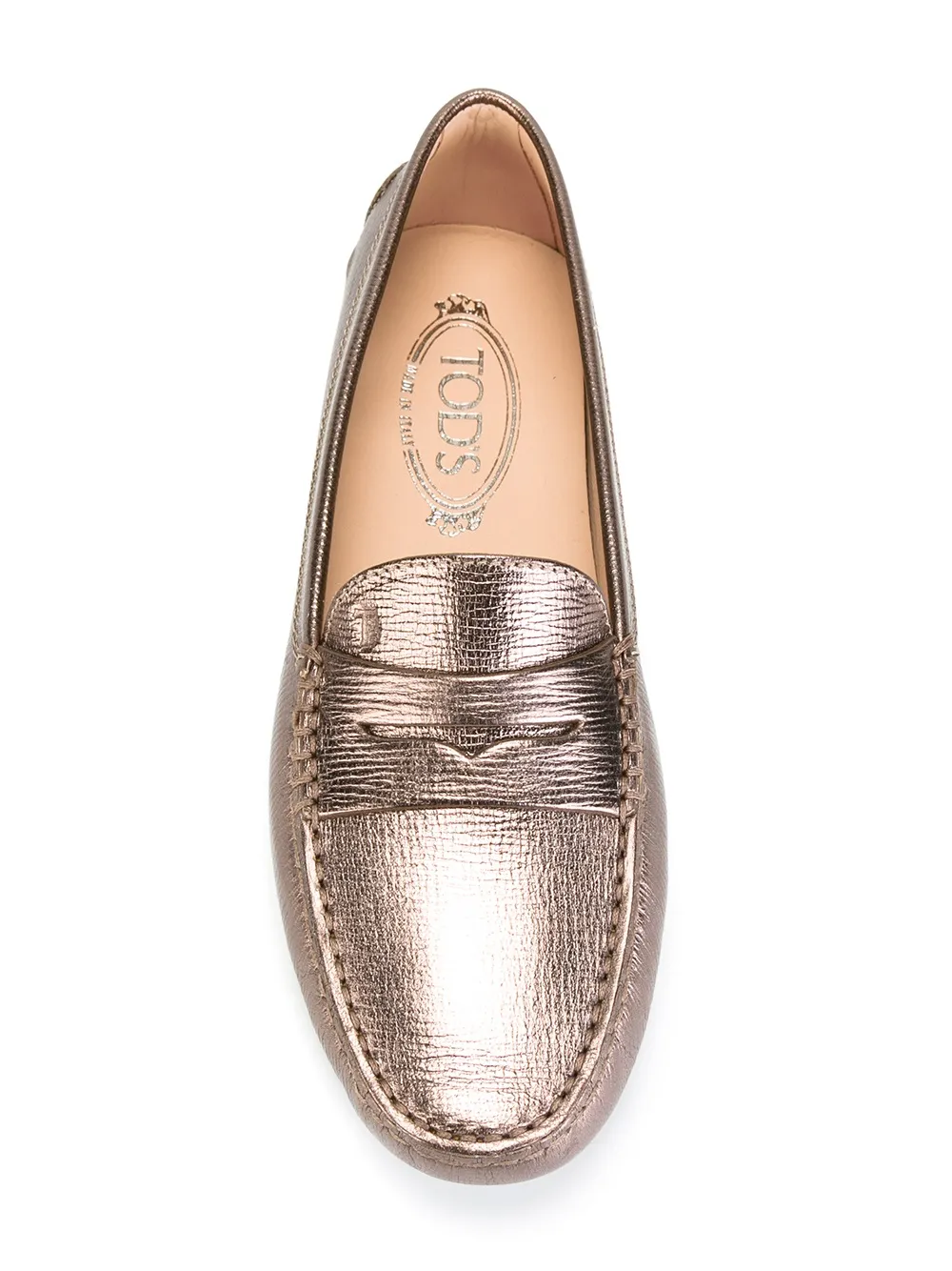 Tod's metallic loafers Bruin