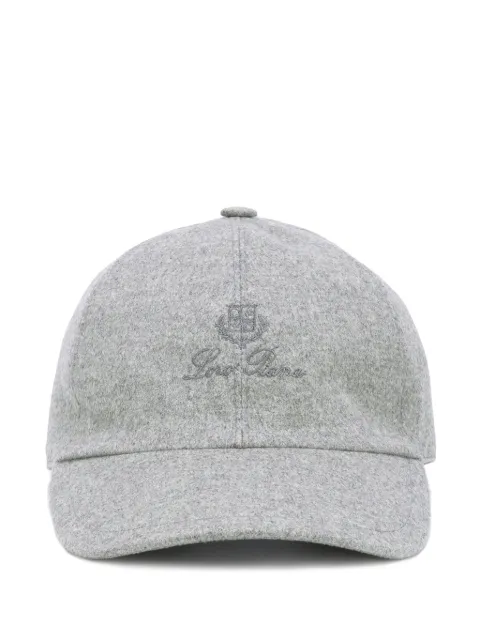 Loro Piana Baseballkappe mit eingesticktem Logo