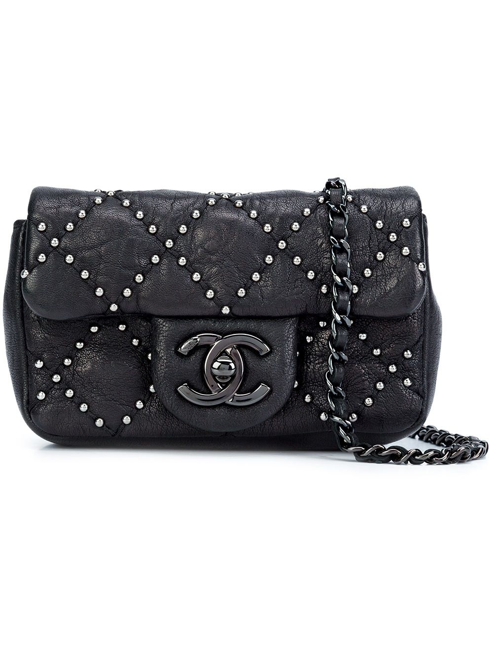 Pre-owned Chanel Extra Mini 'paris Dallas' Crossbody Bag In Black