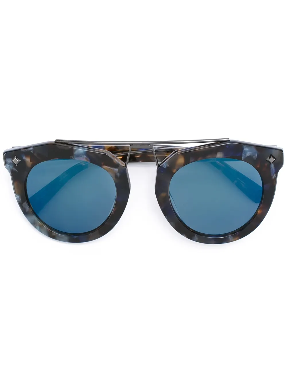 MCM Pilotenbrille in Schildpattoptik - Blau