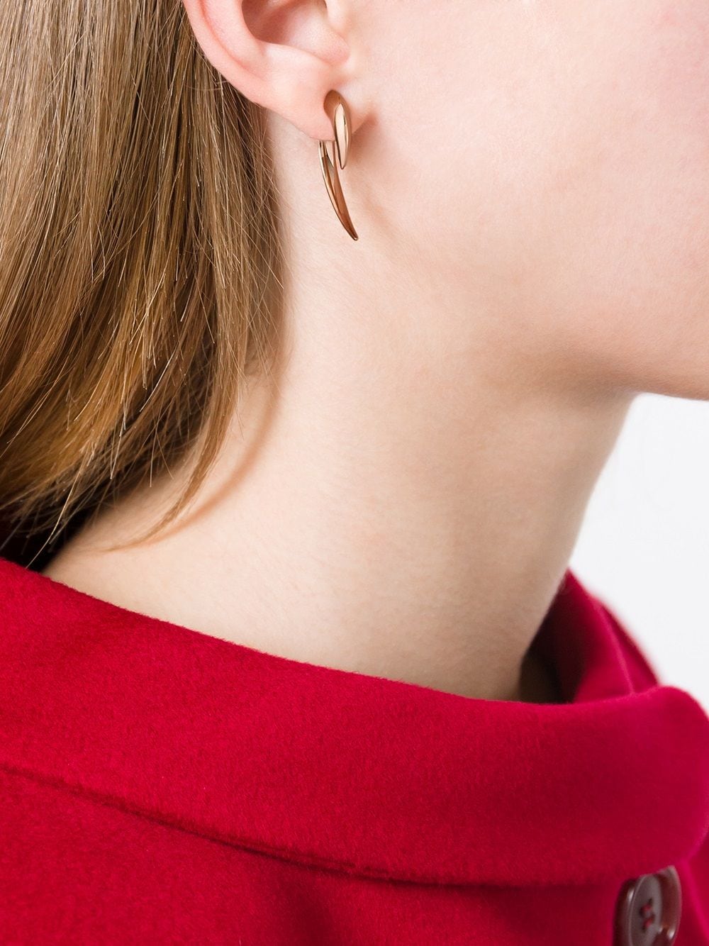Image 2 of Shaun Leane 18kt rose gold Hook earrings