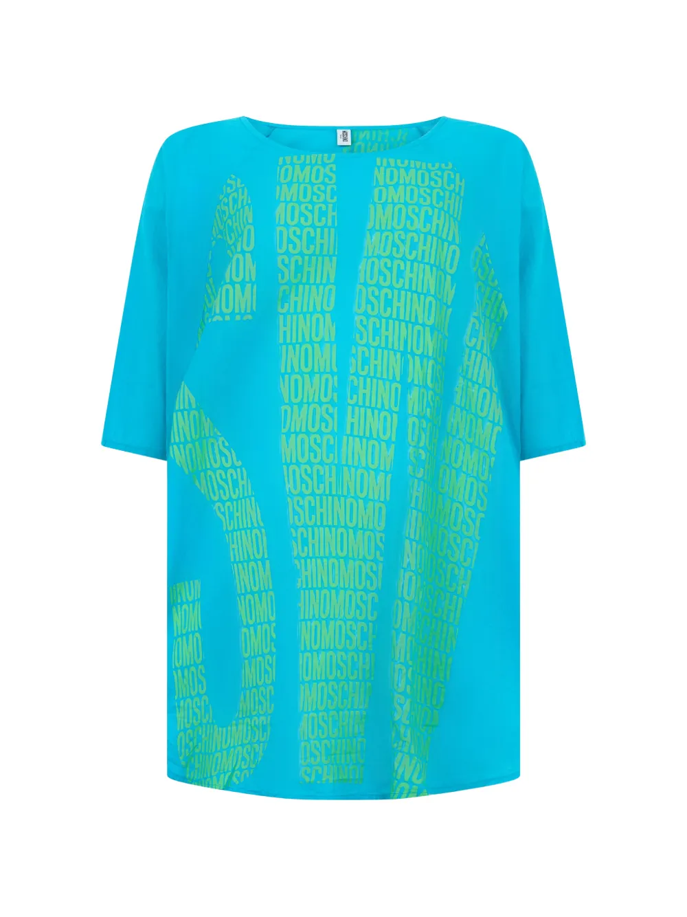 Moschino T-Shirt mit 'Flamingo Beach'-Print - Weiß