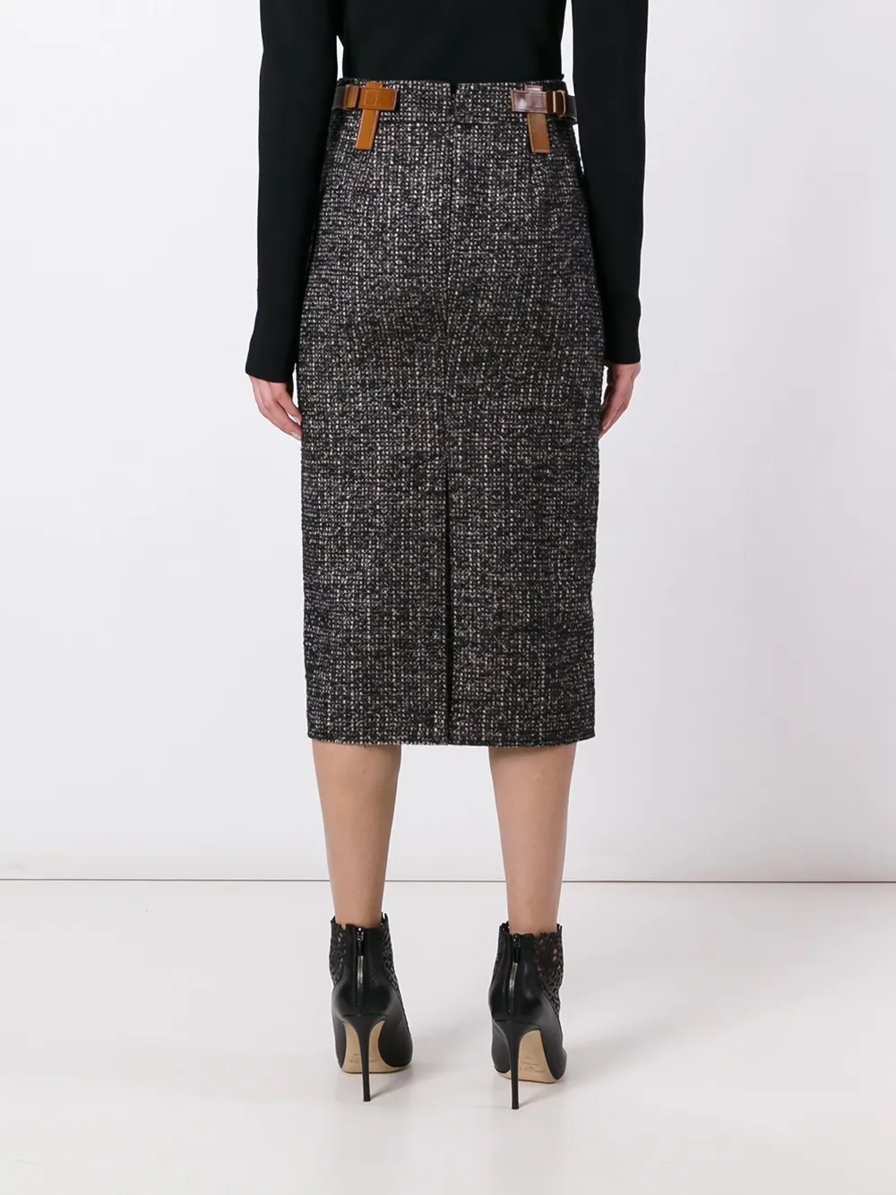 TOM FORD belted pencil skirt Zwart