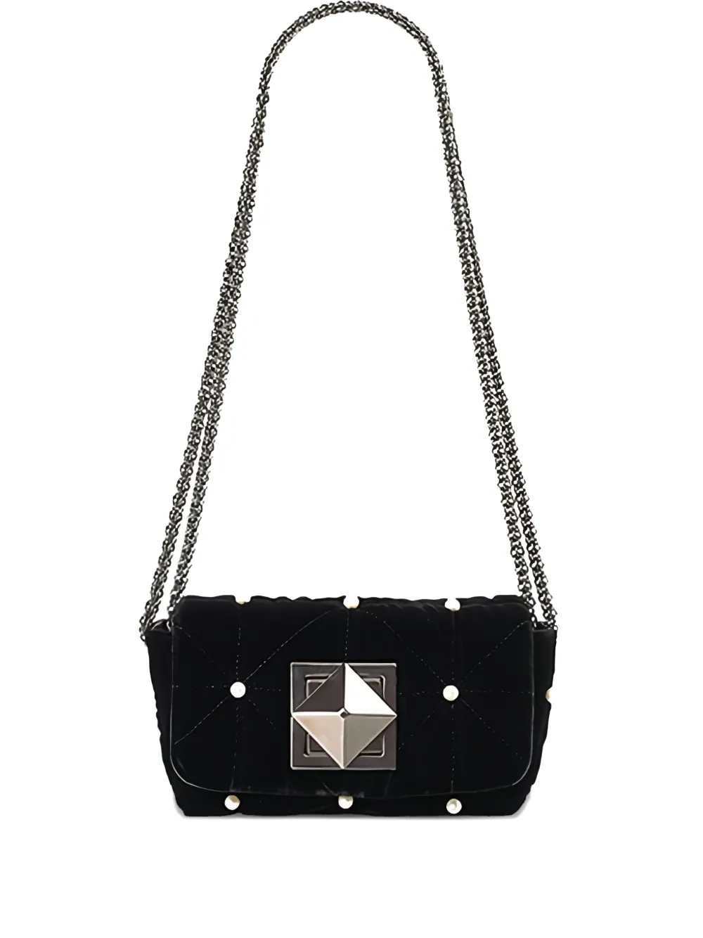 Sonia Rykiel Quilted Cross Body Bag | Black | FARFETCH JO