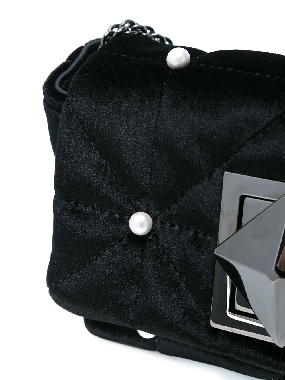 Sonia Rykiel Quilted Crossbody Bag In Black