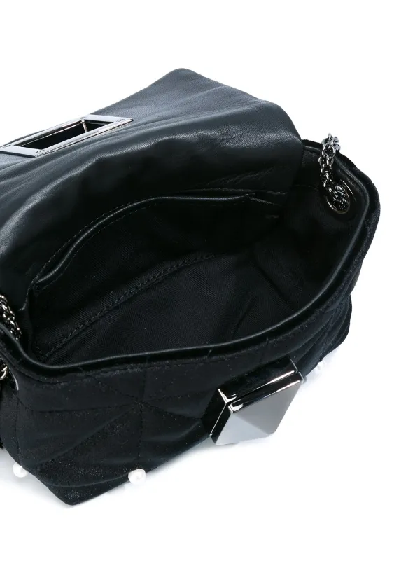 Sonia Rykiel Sac à Bandoulière Matelassé à Perles Noir FARFETCH FR