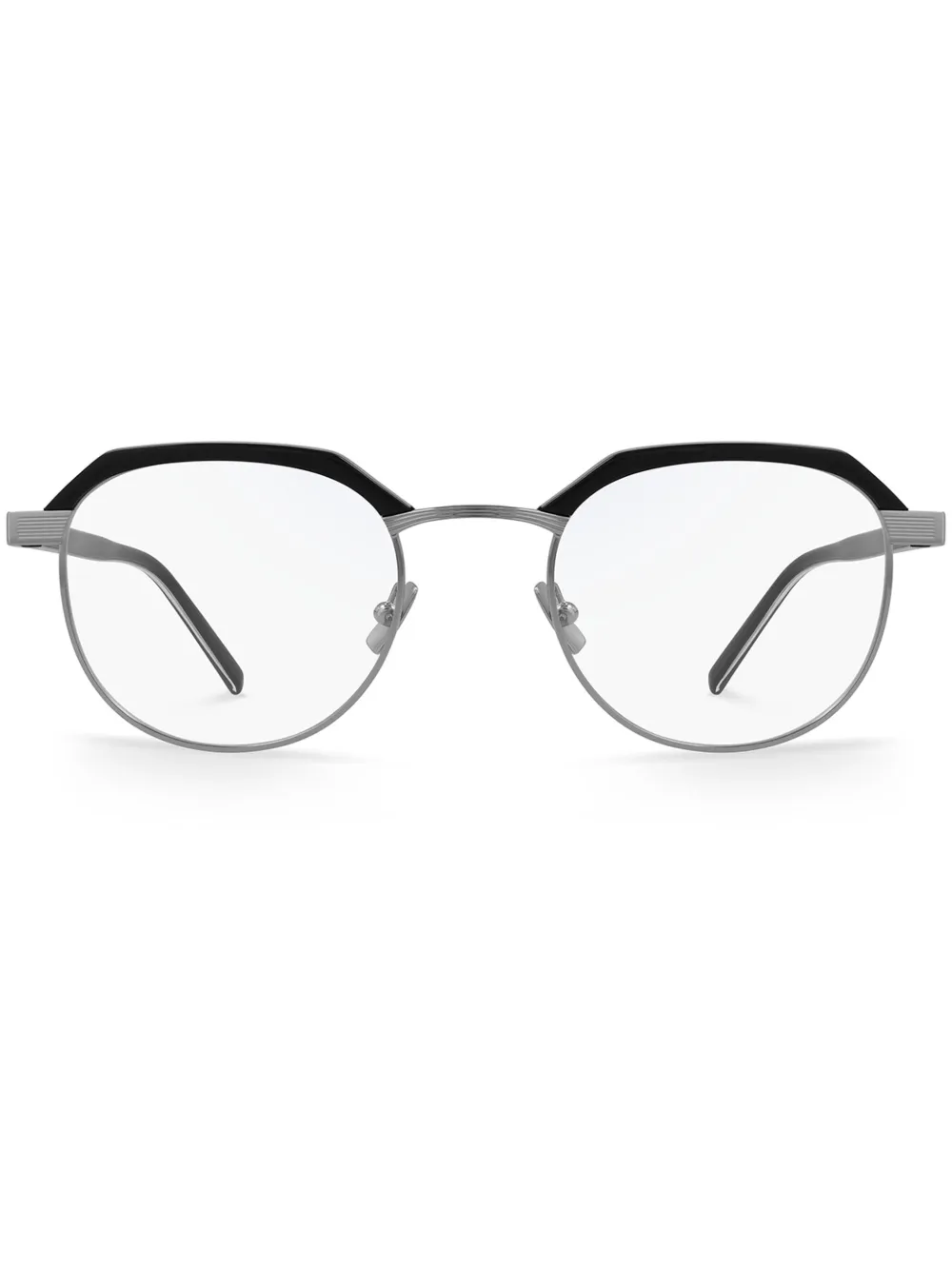 Saint Laurent Eyewear round-frame glasses | Metallic | Image 1