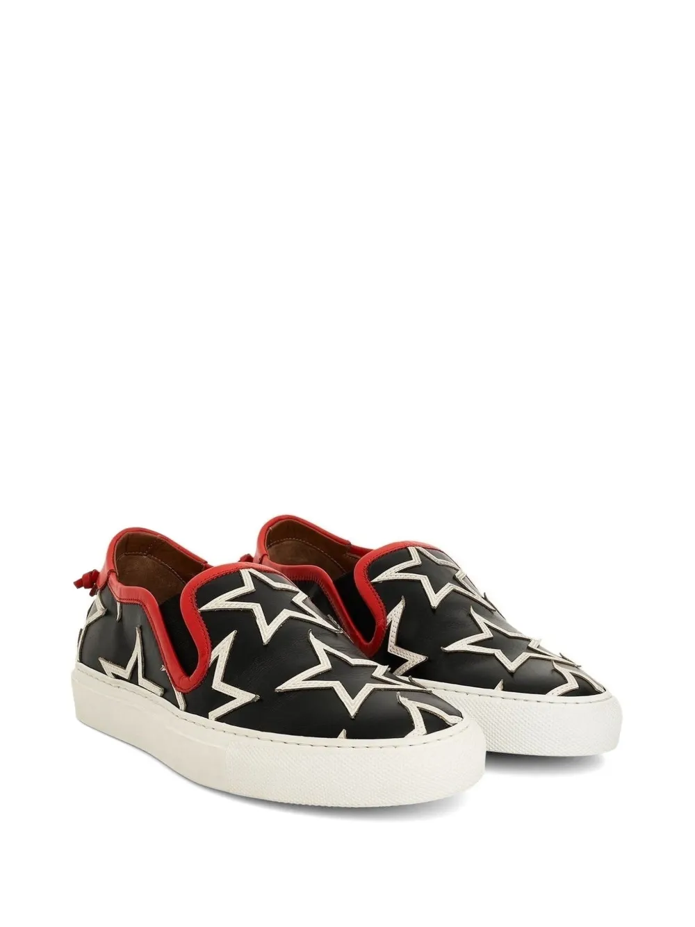 Givenchy star print low top sneakers Zwart
