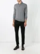 Image 2 of Fashion Clinic Timeless long sleeve knitted polo shirt