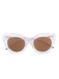 Thom Browne Eyewear cat-eye frame sunglasses - White
