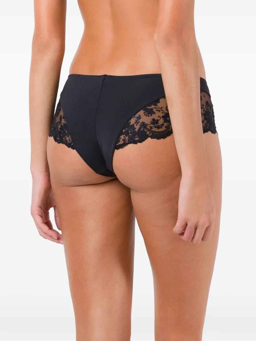  La Perla Stolen Roses Brief - Black 