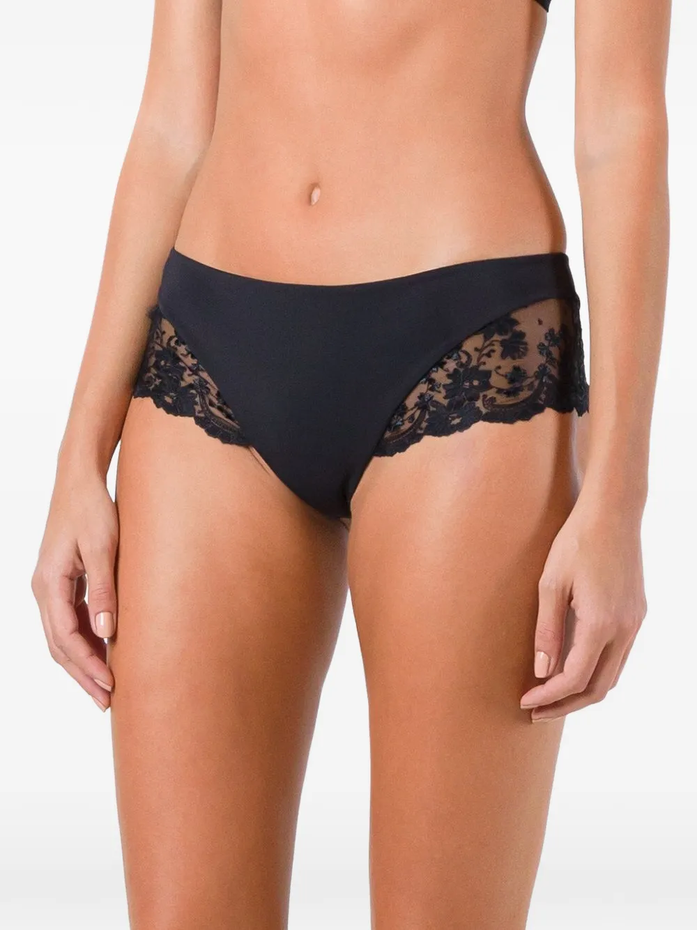  La Perla Stolen Roses Brief - Black 