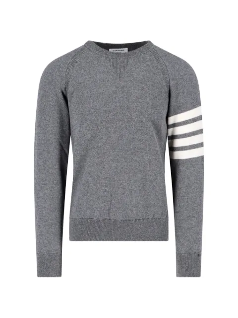 Thom Browne Loopback 4-Bar crew neck cashmere jumper