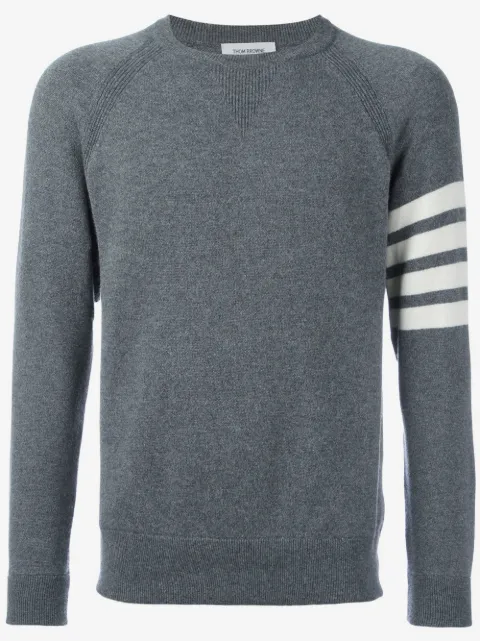 Thom Browne 4-Bar crew neck cashmere jumper