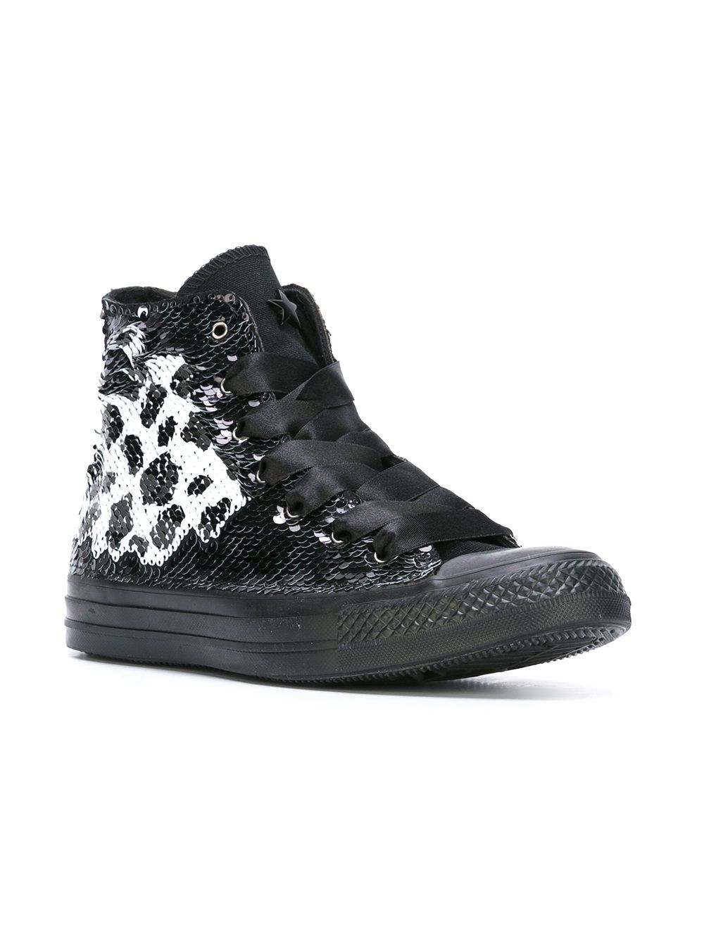 Converse 'All Star' sequin hi-top sneakers Black