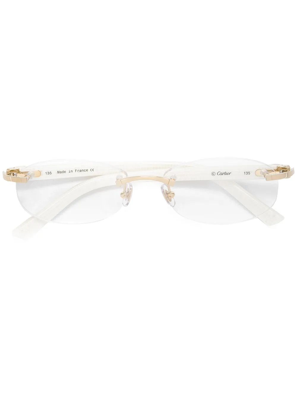 white acetate cartier