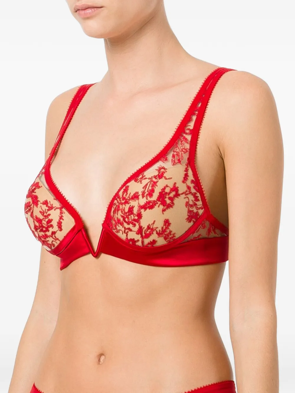  La Perla Autografo Triangle Bra - Red 