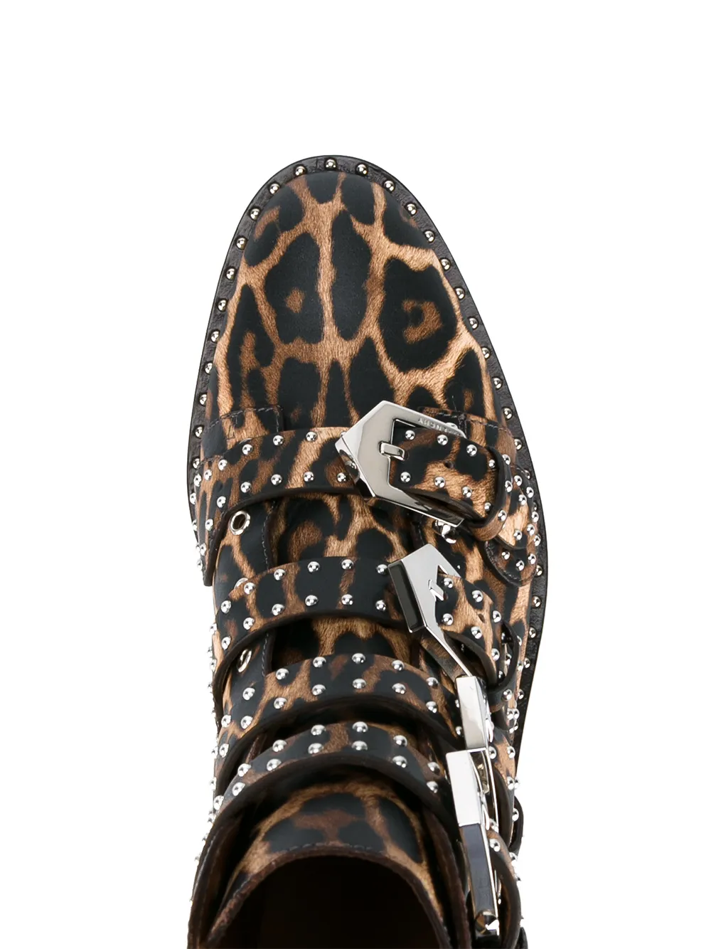 Givenchy leopard print boots Zwart