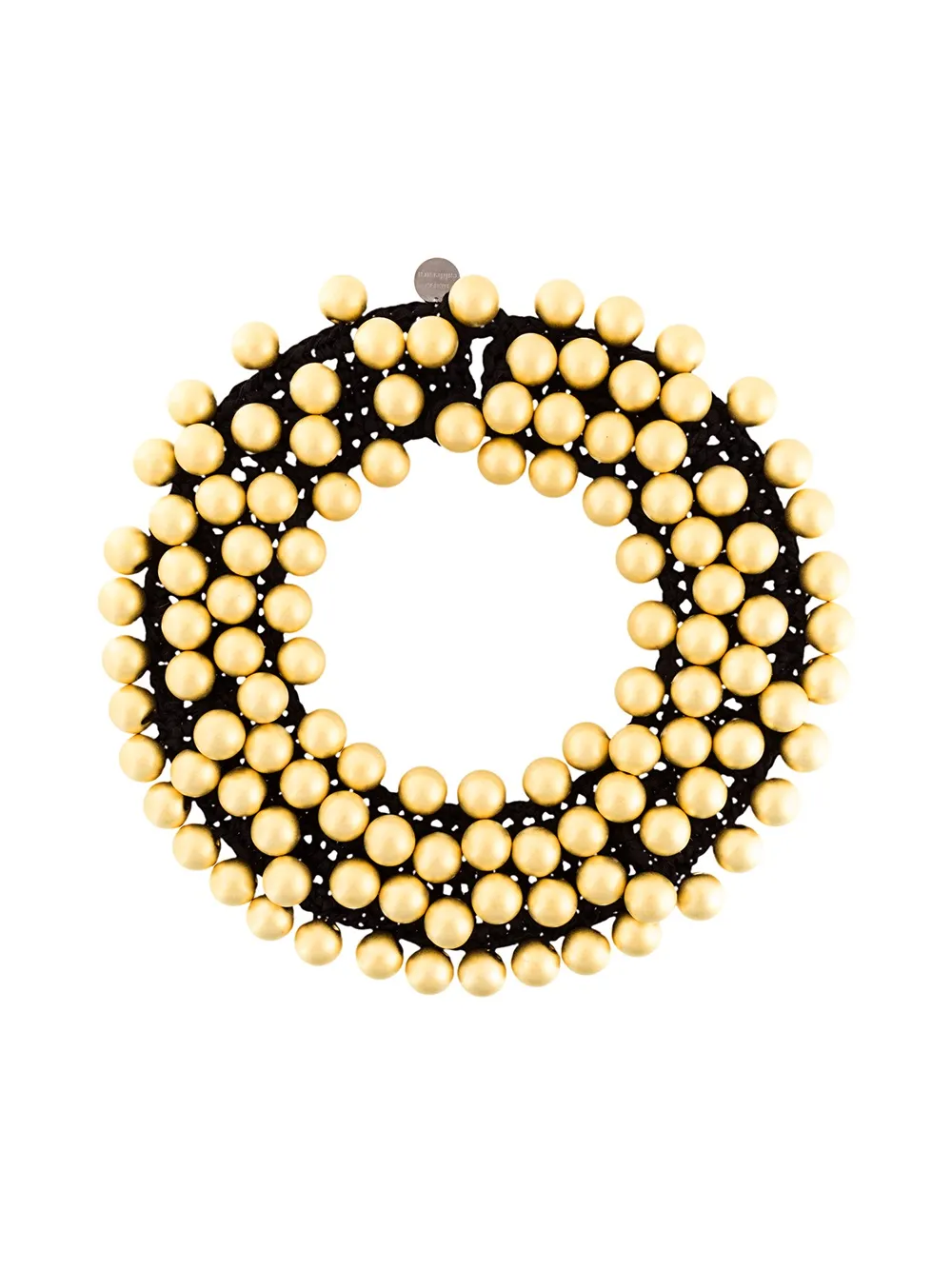 oversized pearls motif necklace
