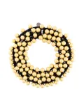 Maria Calderara oversized pearls motif necklace - Black