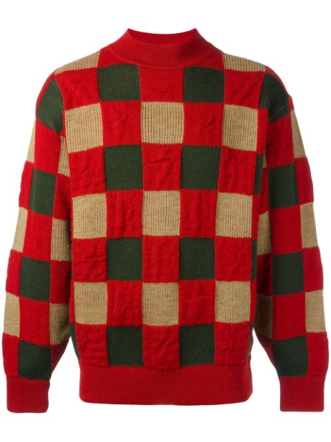 Issey Miyake Pre-Owned checked jumper