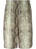 Jean Paul Gaultier Pre-Owned snake print shorts - Green